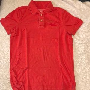 Hollister polo. Size Medium. Red